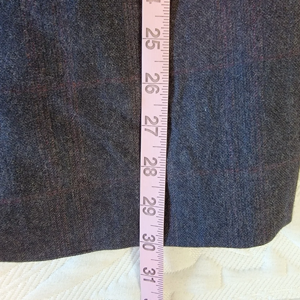 Westmount Club International 100% Wool 2 Button Blazer Jacket Gray Red Size 44R